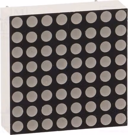 1x Display: LED 8x8, 10,2 mcd, matrice a catodo comune, 20x20 mm, LMD08088AUE-102-02, LED