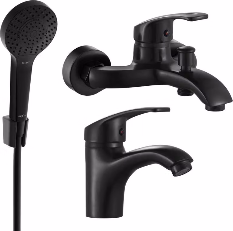 Mexen Fabia R05 set da bagno, nero - 746503R05-70