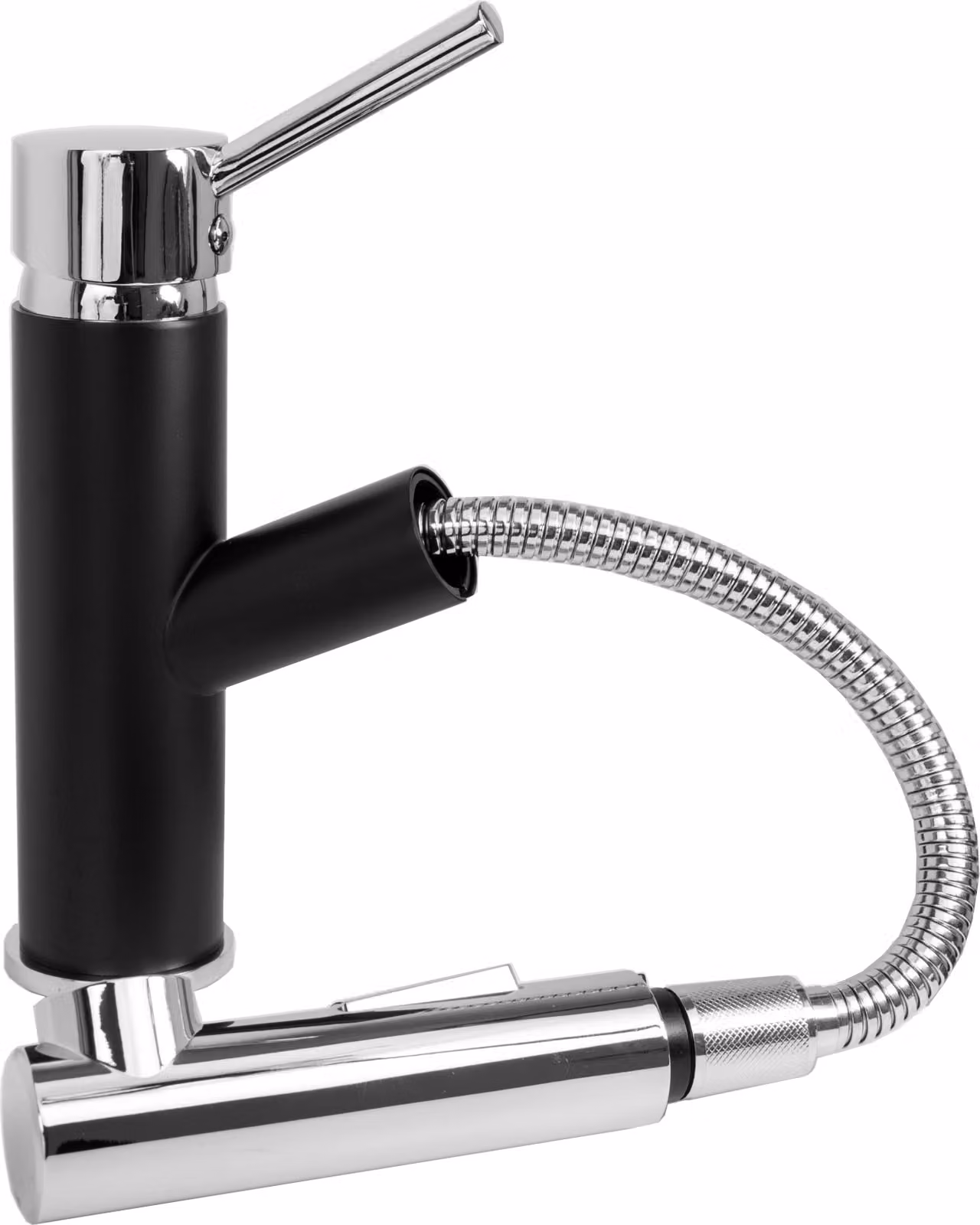 Granitan - Miscelatore cucina - Rubinetto cucina altezza 17,5 cm - Miscelatore lavello nero - CADO