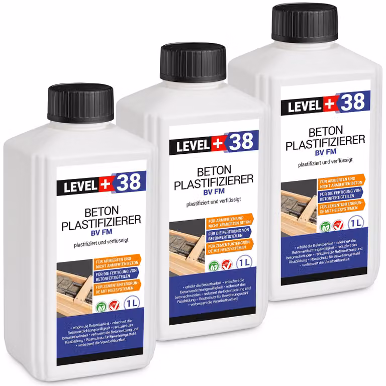 Plastificante per calcestruzzo 3 l plastifica e liquefa Livello+38