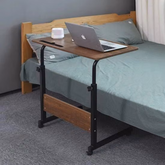 Scrivania Portatile con Ruote - Seggiolino Portatile per Laptop e Caffè (80 x 40 cm)