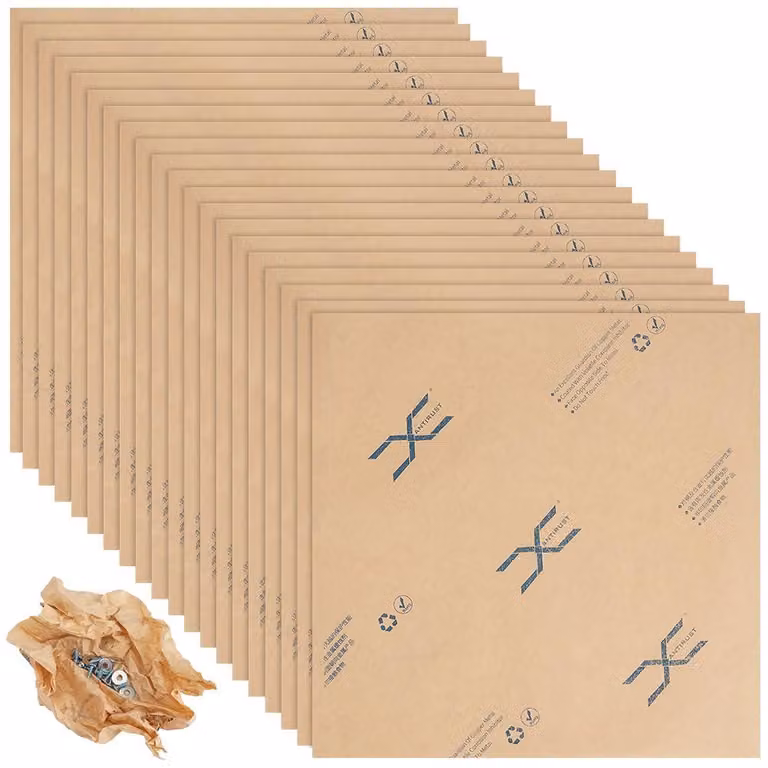 60 fogli di carta VCI, formato 30x30 cm, carta protettiva anticorrosione per componenti metallici