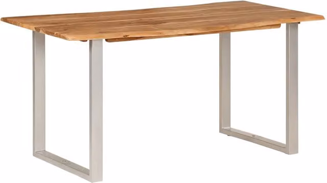 Tavolo da Pranzo | Tavolo da cucina 154x80x76 cm in Legno Massello di Acacia