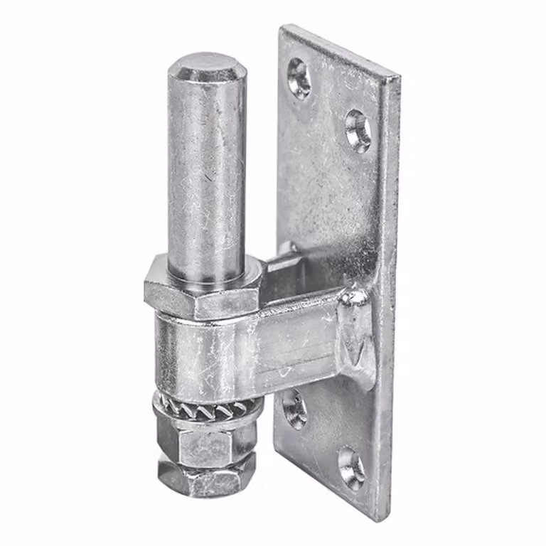 Alberts 311148: Elementi di fissaggio a vite, regolabili, zincati a caldo, con passivazione a spessore elevato, diametro del perno Ø16 mm, piastra 100 x 40 mm