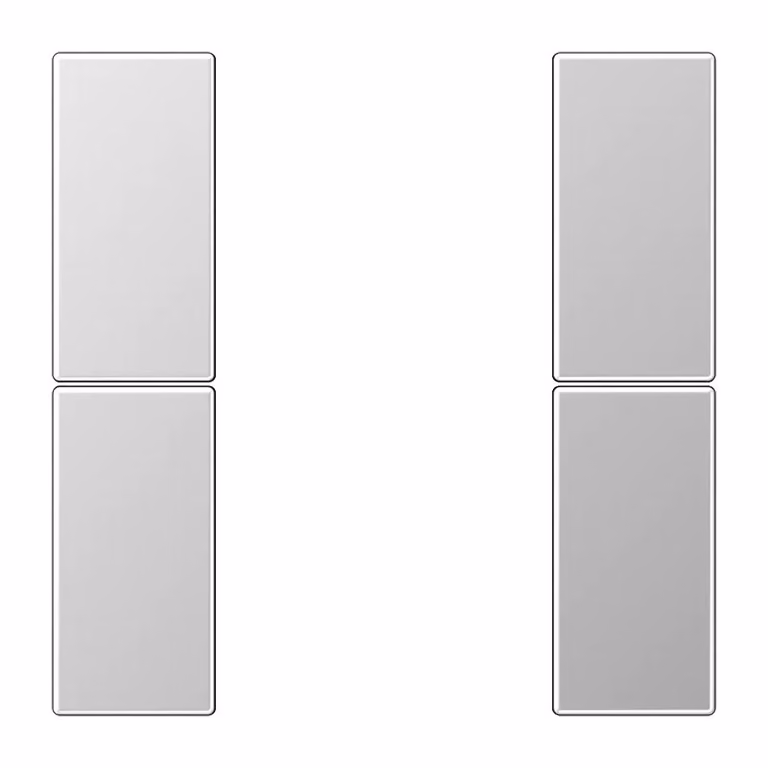 Set di chiavi, 2x completo - Piastra di copertura per interruttore in alluminio AL 2502 TSA