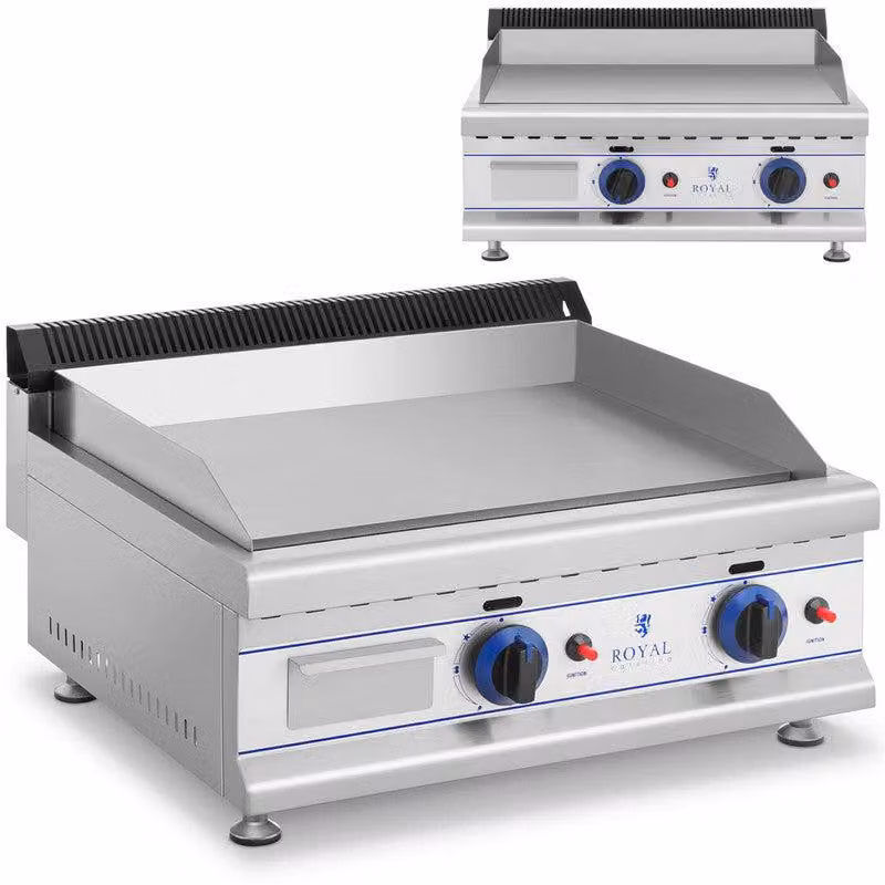 Barbecue a gas - Griglia a gas - Cucina esterna - Barbecue - Doppio bruciatore da 3000W - Struttura in acciaio inossidabile - Piastra da grill