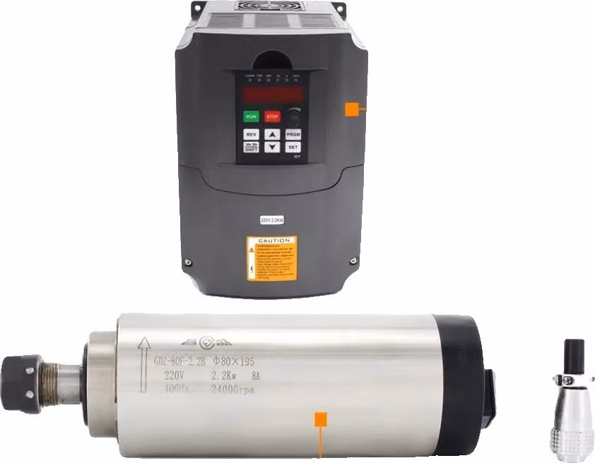 potenza 2,2 kW, velocità 24000 giri/min, con VFD