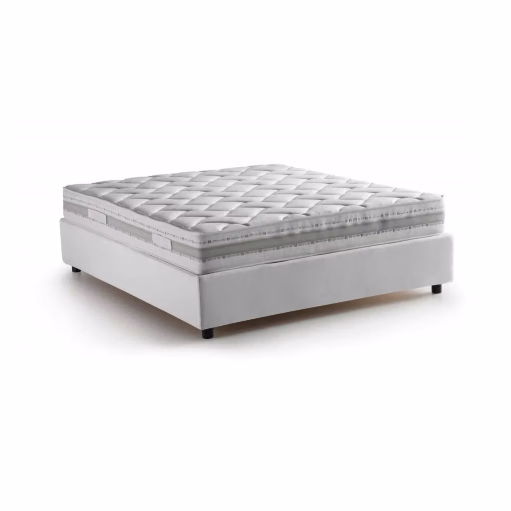 Letto Matrimoniale Alessander Talamo Italia con Materasso Incluso, Bianco, L/P: 160 x 200 cm – 2