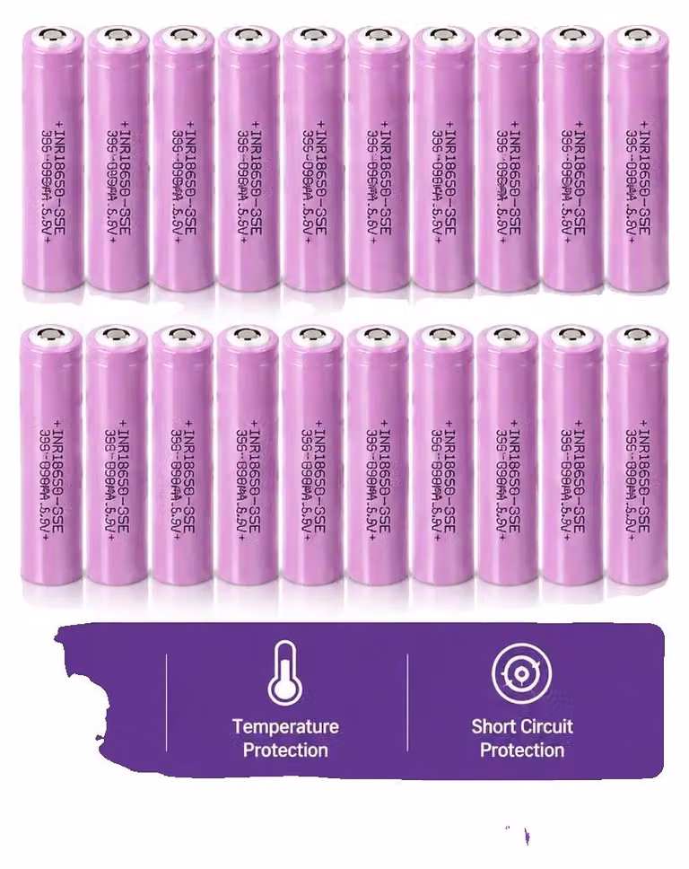 Batterie ricaricabili, capacità di 3500mAh, lunga durata, modello INR18650 35E X20