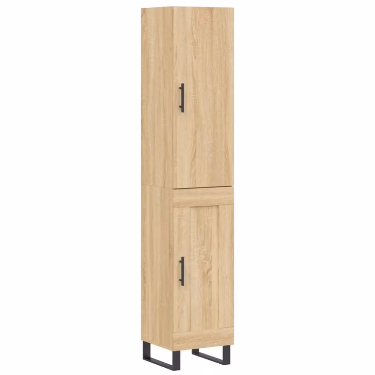 Credenza Rovere Sonoma 34,5x34x180 cm in Legno Multistrato