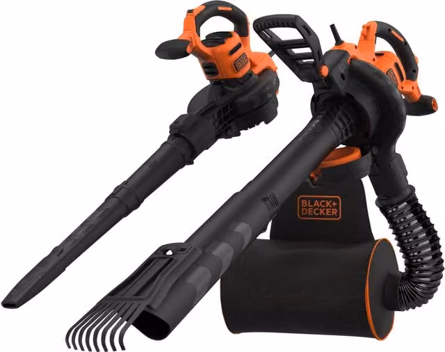 Aspiratore e Soffiatore con Zaino Black+Decker Professionals Arancione Mod. BEBLV301
