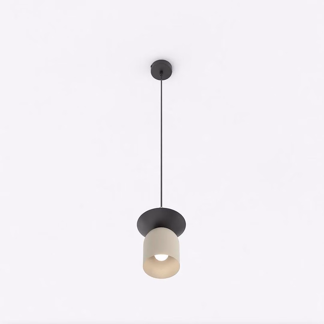 Lampada a sospensione EGO beige 1xE14x15W in metallo, dimensioni: 120x11x11 cm, IP20, Emibig