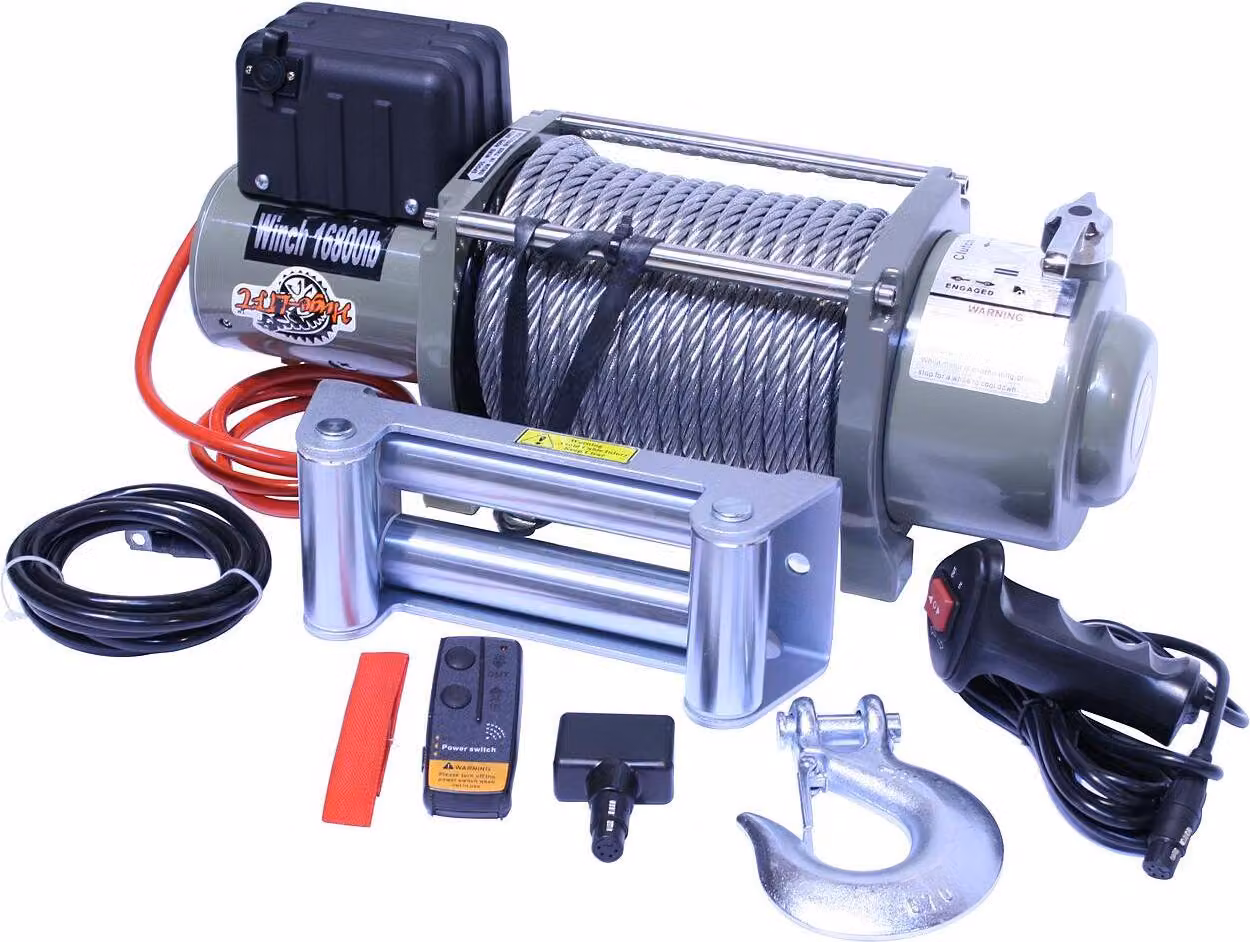 Varan Motors - var-sc16800 AVVOLGITORE A CAVO ELETTRICO 12V 7620KG AVVOLGITORE A MOTORE FOREST WINCH OFFROAD QUAD ATV
