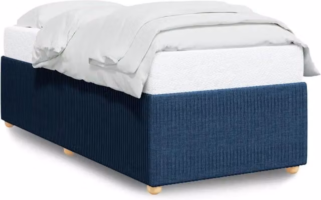 Letto singolo | Letto per adulti | Giroletto senza Materasso Blu 80x200 cm in Tessuto