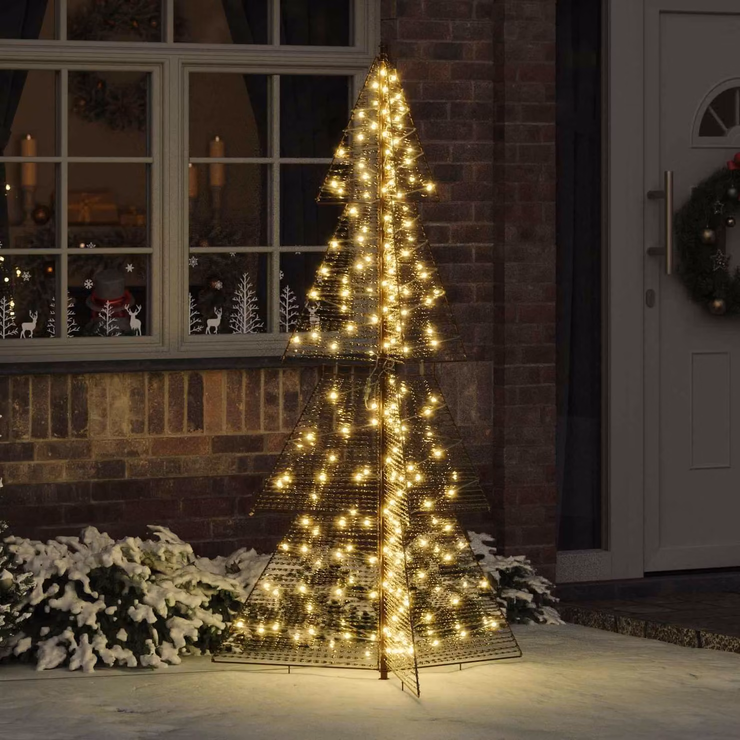Maison Exclusive - Albero di Natale con 240 LED, luce bianca calda, altezza 180 cm, materiale: PET