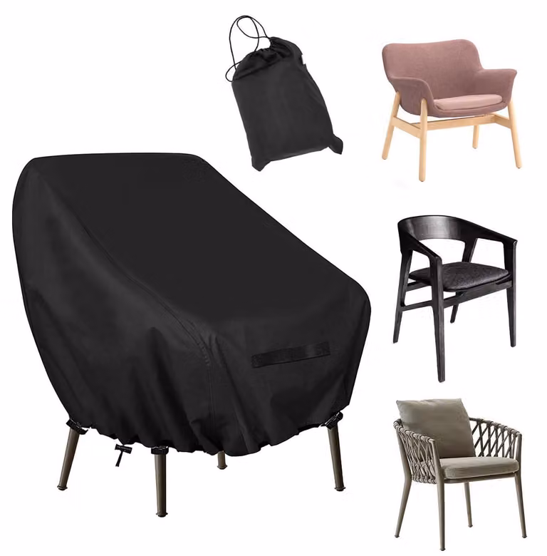 Copertura protettiva per sedie da giardino, in tessuto Oxford 600D, impermeabile, antipolvere, con protezione UV, dimensioni 97x89x74 cm, confezione singola