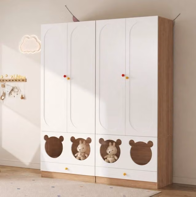 Armadio per bambini a 2 ante 80 x 50 x 200 cm