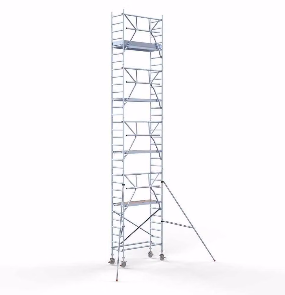 Piattaforma elevatrice completa - Larghezza 75 cm - Lunghezza 190 cm - Altezza di lavoro 10,2 metri - Piattaforma elevatrice professionale