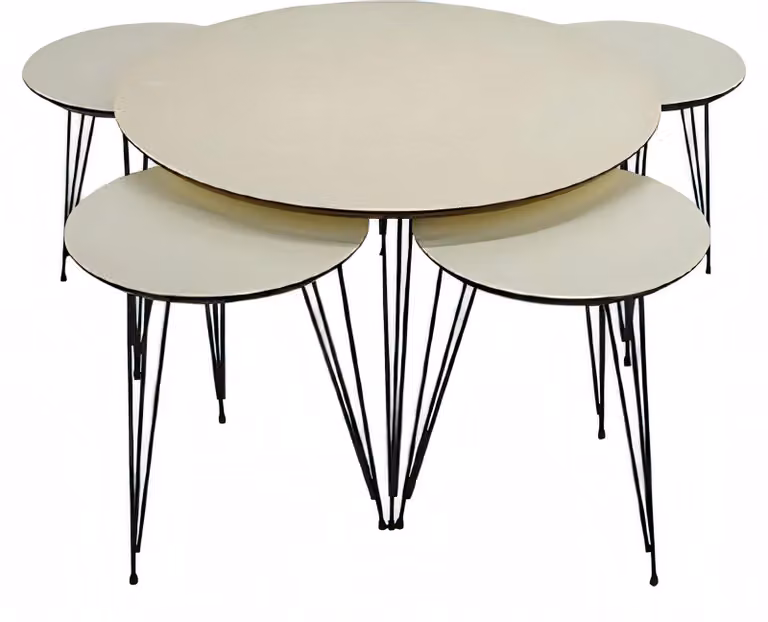 Weiße Holz Couchtisch mit modernem Design