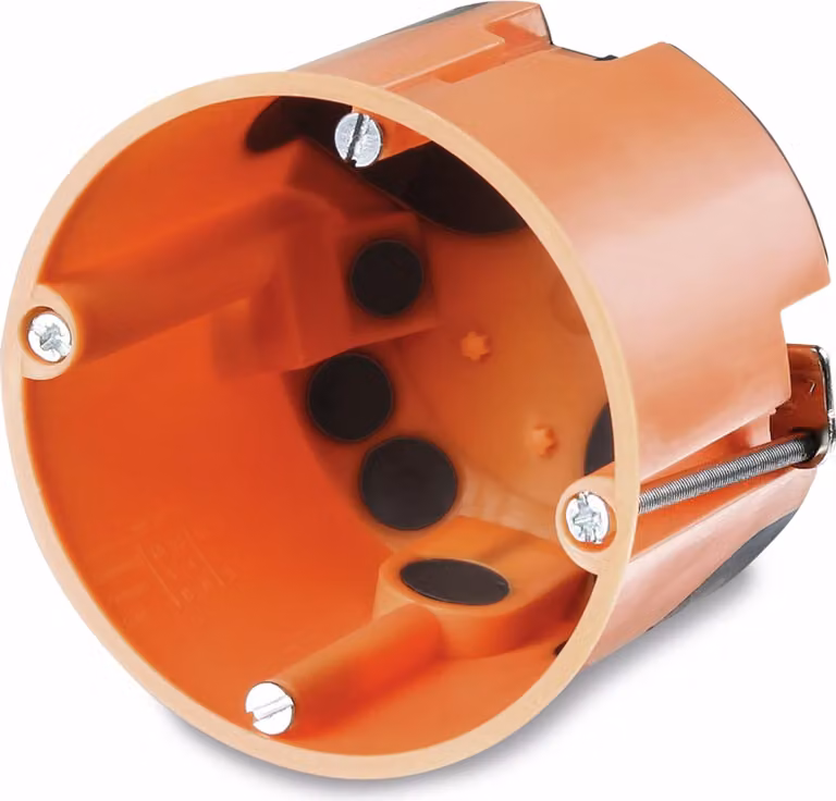 F-Tronic scatola per pareti divisorie, Ø 68 mm, P 61 mm, antivento, con membrana antiperforazione, 1 pezzo