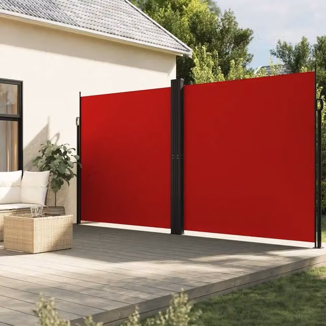 Tenda da sole laterale retrattile DESIGN IN rossa in poliestere e alluminio L: 1200 cm, H: 220 cm
