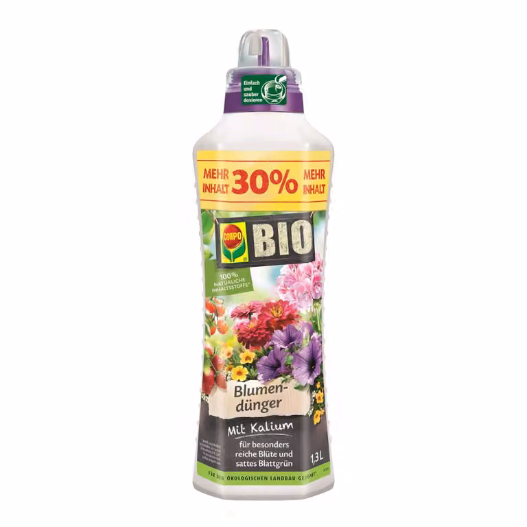 COMPO concime organico per fiori 1,3 L concime liquido con potassio, concime organico