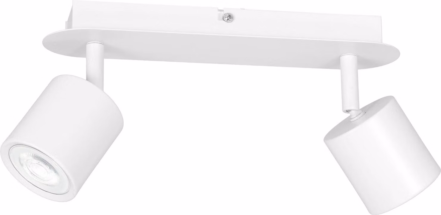 LUMINEX lampada spot Demia bianco 2 soffitto