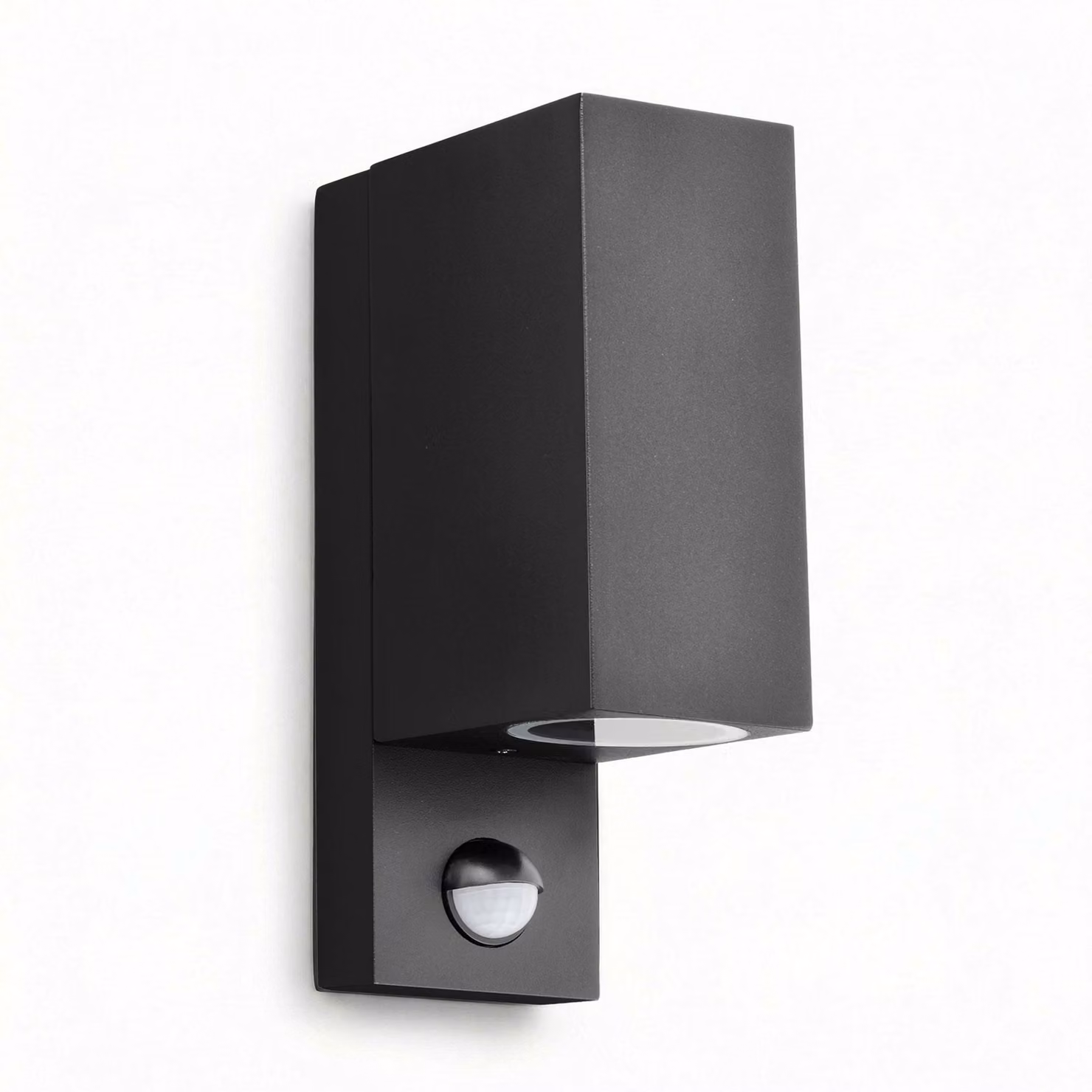 Lampada da parete per esterni Maxkomfort IP44 nera 1268E1-SN Up&Down con sensore di movimento