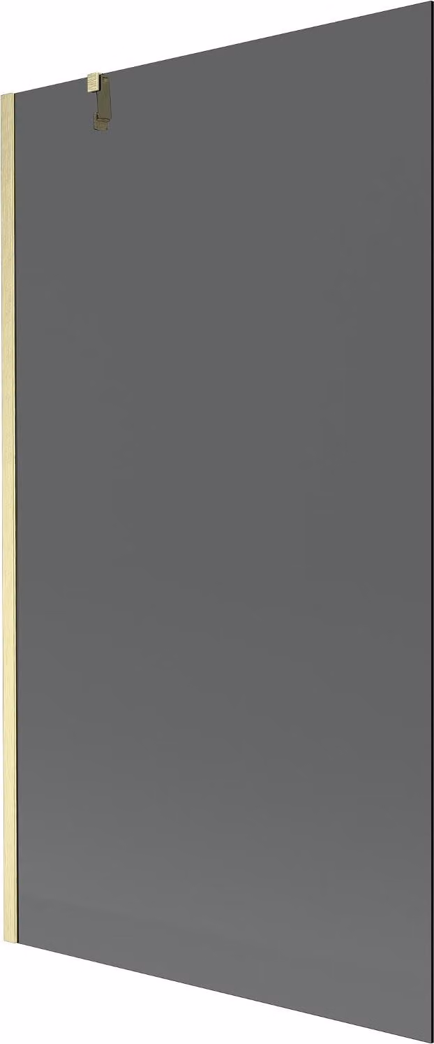 Mexen Next paratia per vasca da bagno a 1 anta 100 x 150 cm, grafite, oro spazzolato - 895-100-000-00-40-55