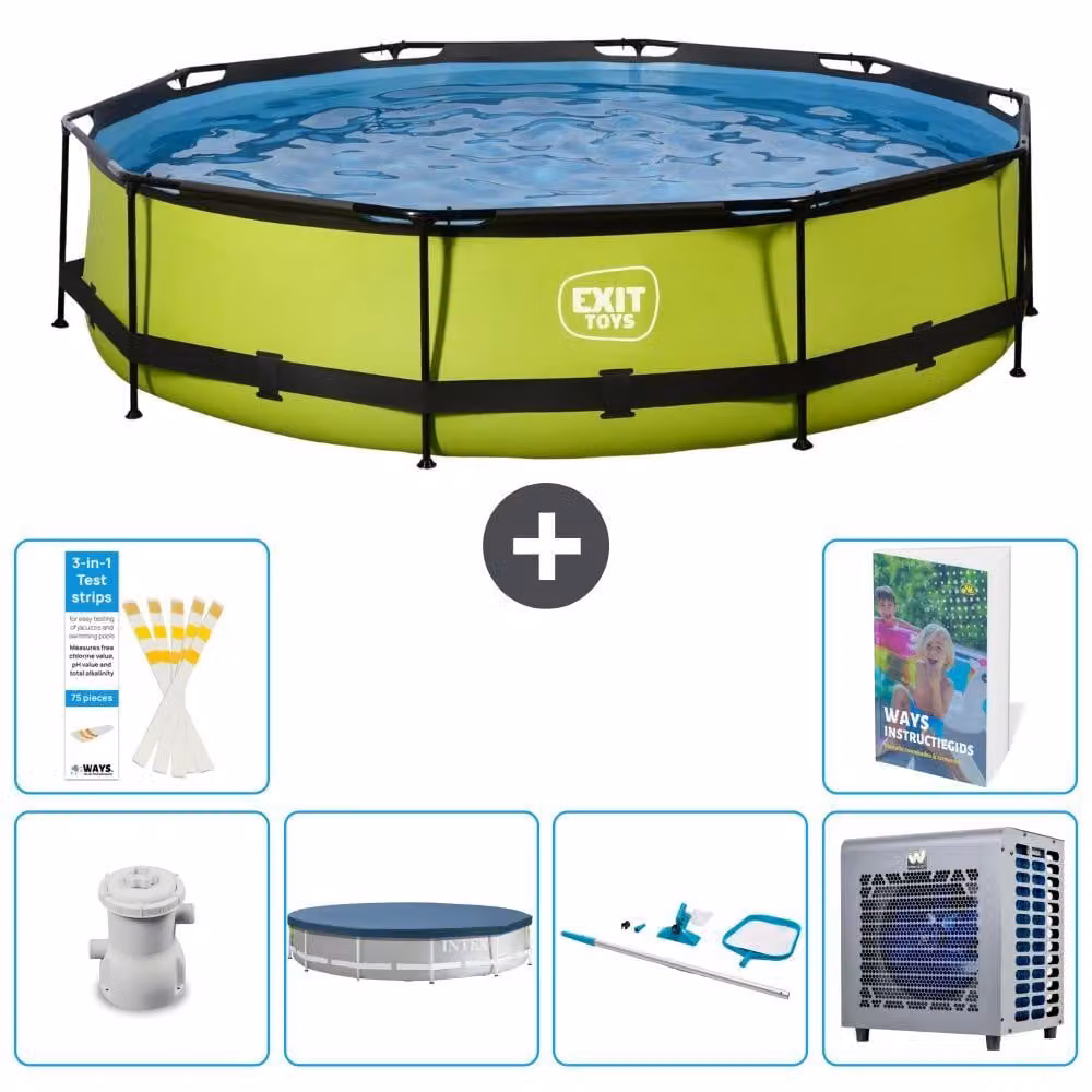 Piscina gonfiabile rettangolare - 360x76 cm - Set da 5 pezzi - Modello S283