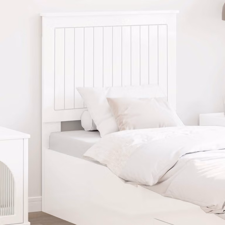 Testiera per letto moderna vidaXL in legno ingegnerizzato MDF bianco lucido