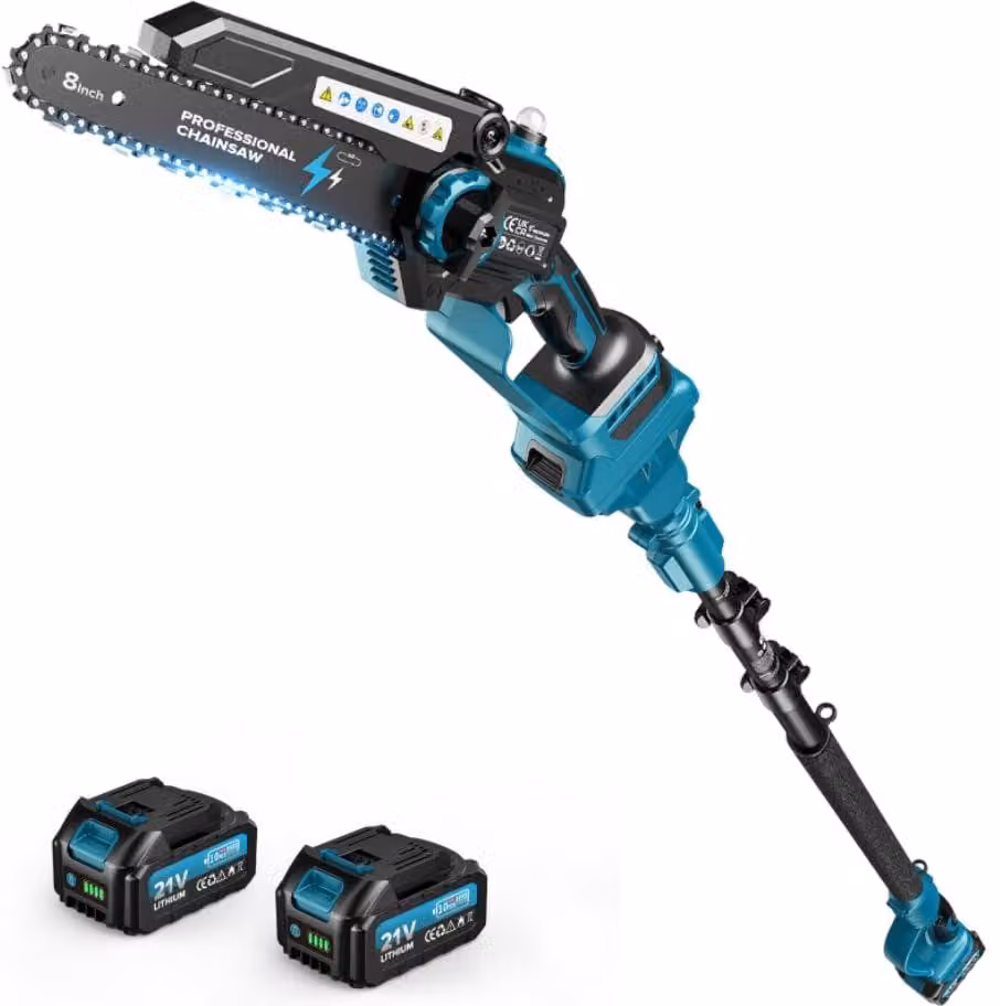 Troncatrice portatile 2-in-1 - Albero telescopico da 20 cm - Motore brushless da 1200 W - A batteria