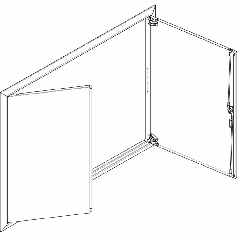 Cornice ABN + porta cieca 4x5 per quadro di distribuzione da incasso, 4 file GBRU45T