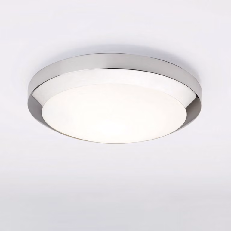 Plafoniera Dakota in cromo Ø 30 cm Plafoniera Lampade
