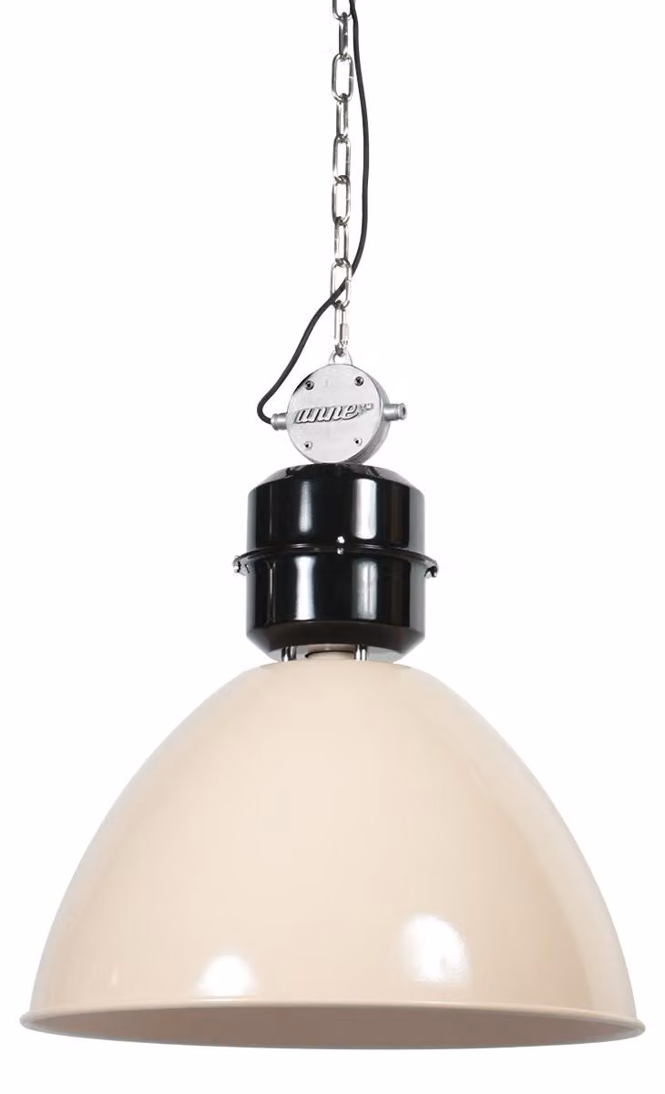 Lampada a sospensione - beige - Frisk - plastica metallo - Ø 50cm - E27 - 7696CR - Anne Lighting
