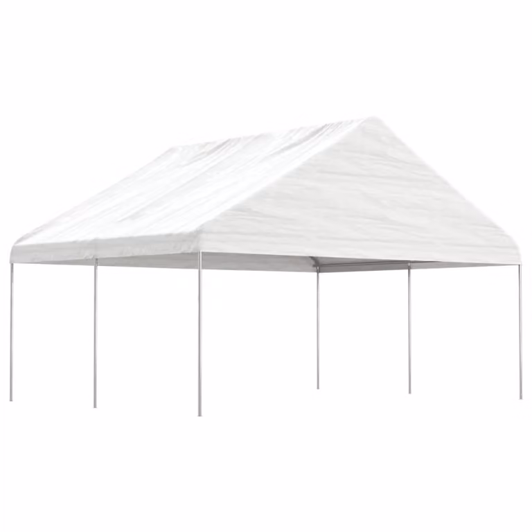 Padiglione The Living Store con tetto Bianco 4,46x5,88x3,75 m Polietilene