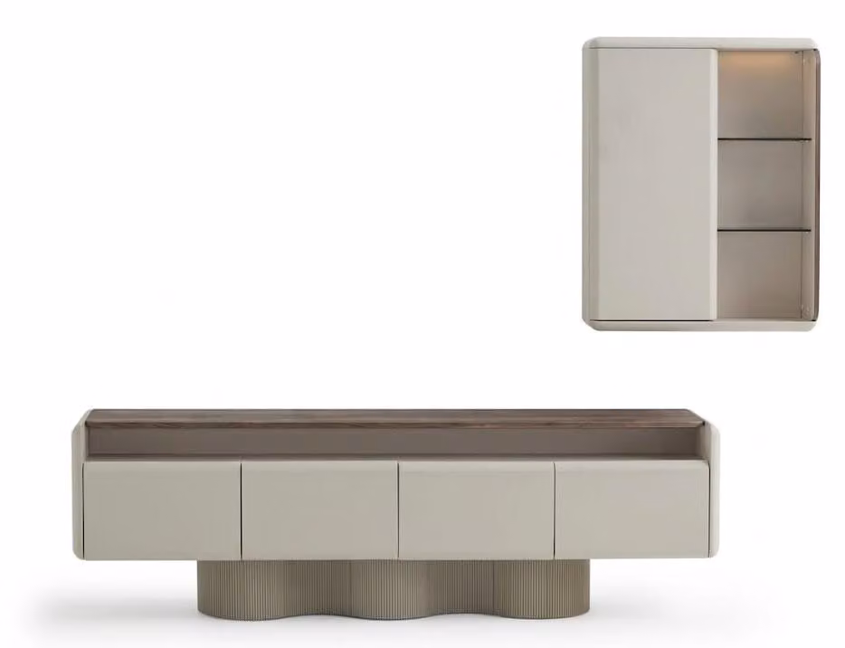 Mobile sospeso, credenza, cassettiera, credenza di design, stile moderno
