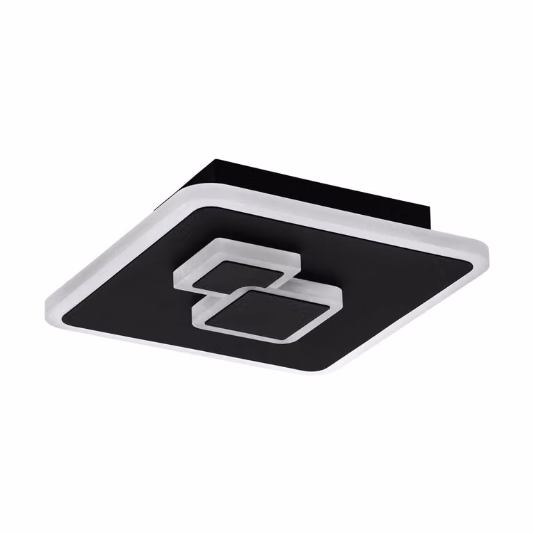 Eglo Plafoniera LED Cadegal bianco-nero 20 x 20 cm bianco neutro