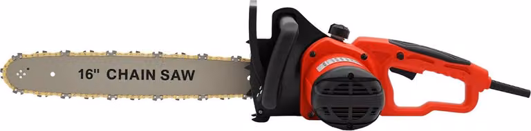 Motosega - Elettrica - Alimentazione a rete 220 V - 2000 W - Lama da 40,5 cm - Lubrificazione automatica della catena - Motore in rame - Leggera - Rosso