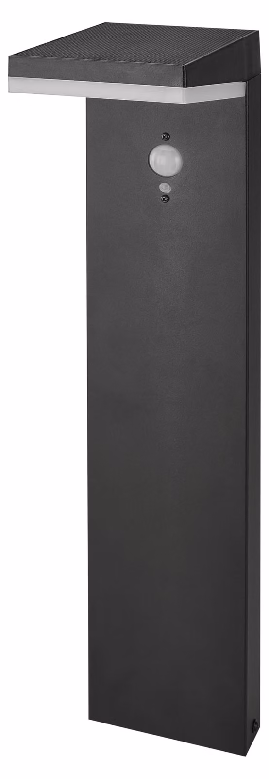 Lampada da terra solare a LED, 460 lumen, luce calda, con sensore di movimento, alluminio