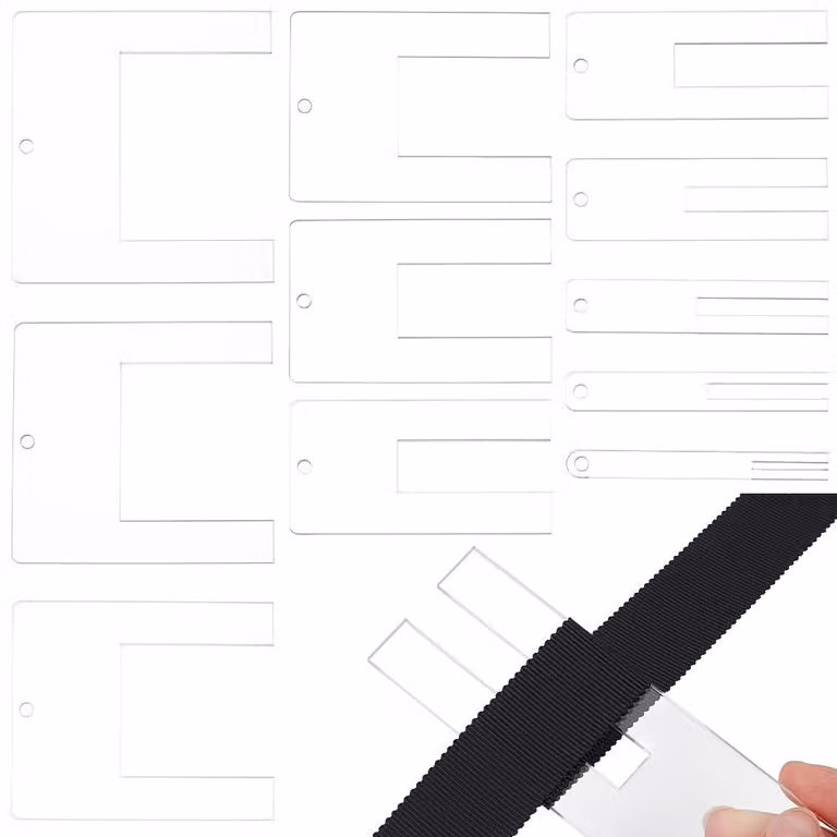 Set di strumenti per la lavorazione dell'acrilico, 11 dimensioni, da 12 a 127 mm, trasparenti