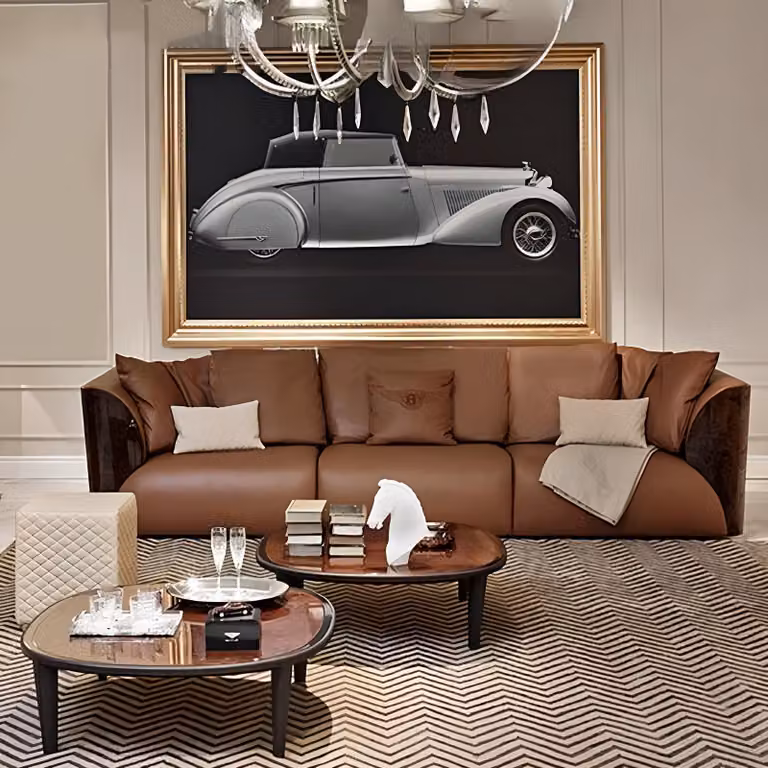 Dreisitzer Polster Design Sofa 3er Sitz Sofas Zimmer Möbel Moderne Leder Couch