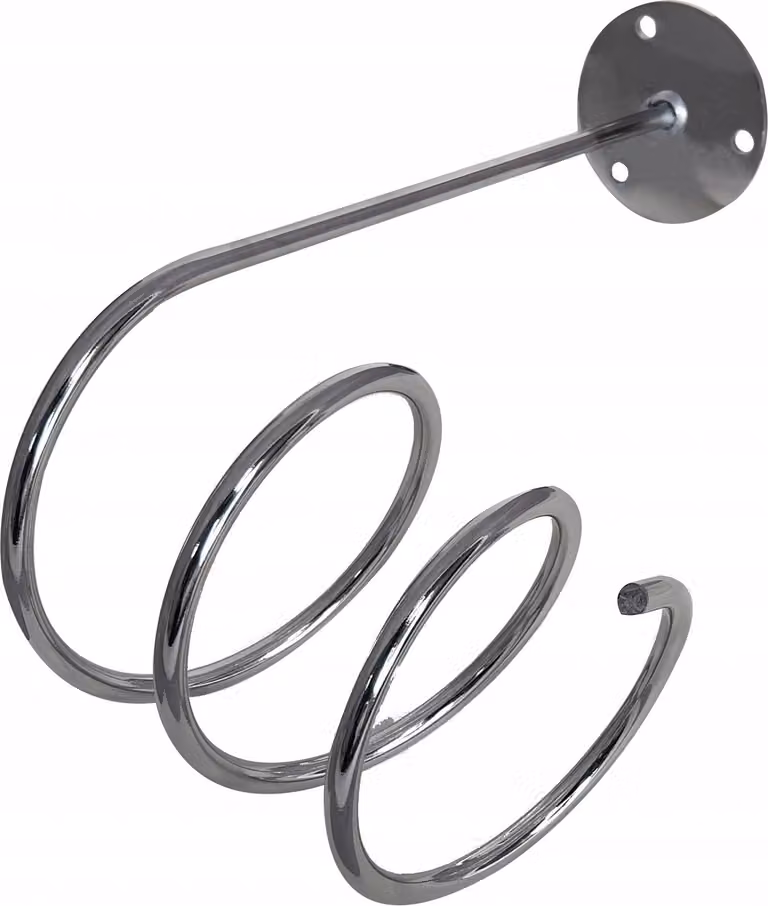 Porta phon Spirale fissabile a parete Cromato