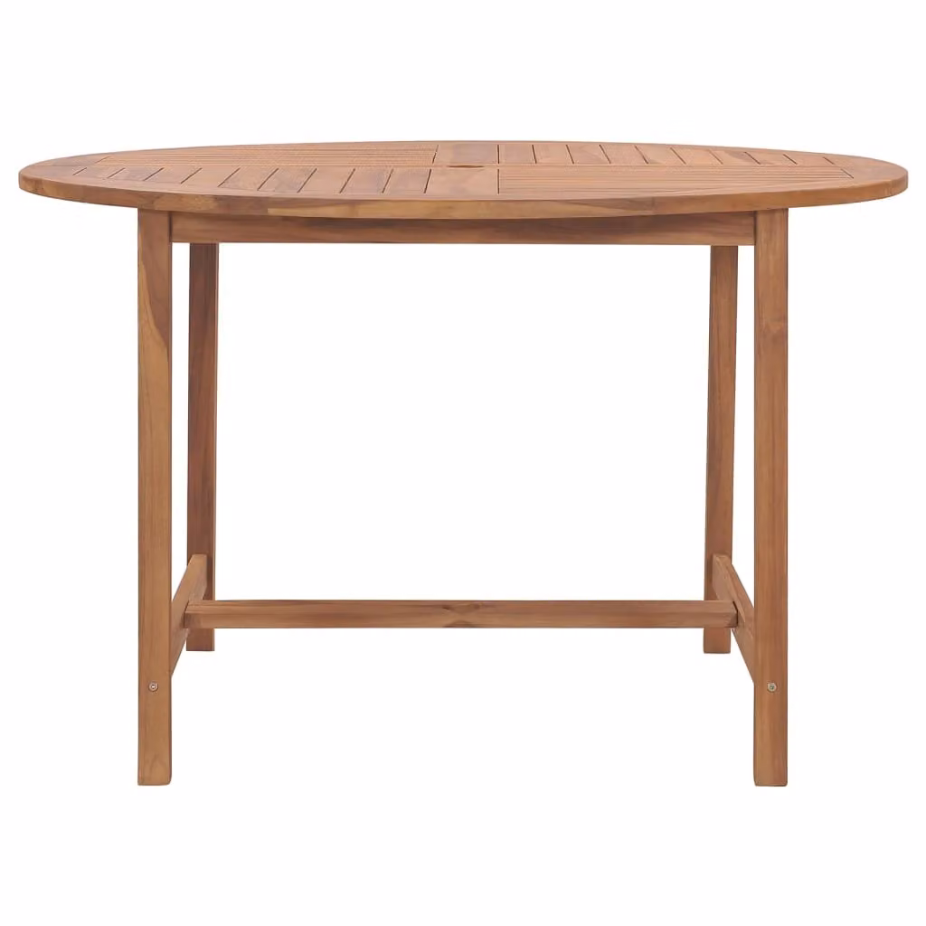 Tavolo da Pranzo da Giardino Ø110x75 cm Legno Massello di Teak