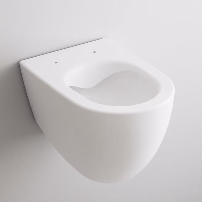 Water WC a muro, senza anello di scarico, fornito senza sedile