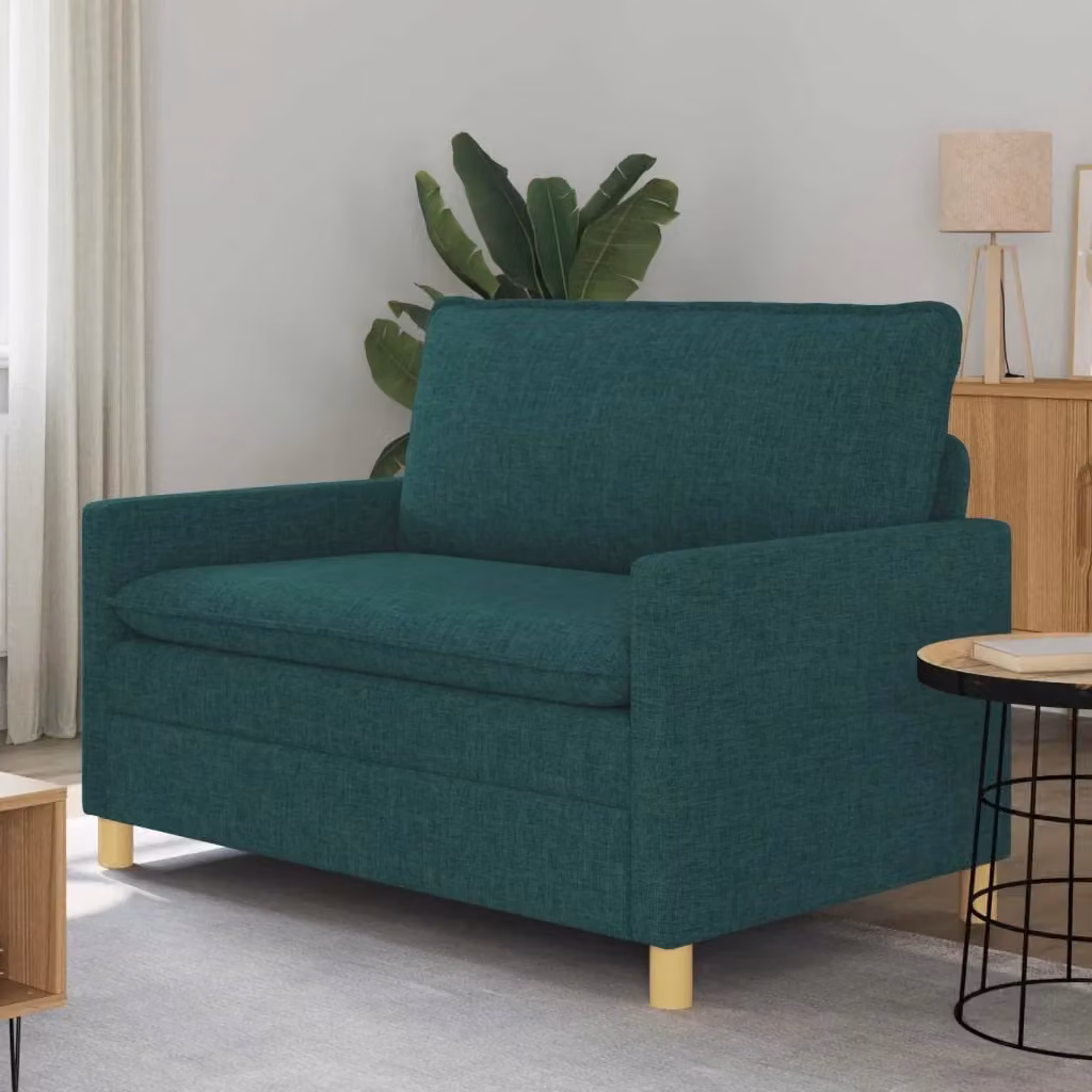 Divano da soggiorno Design In verde con rivestimento in tessuto e coperture rimovibili – 2