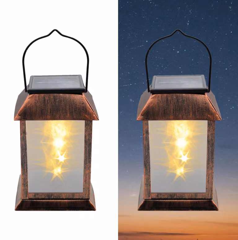 Lampada solare da parete, LED, grado di protezione IP65, metallo, confezione singola, dimensioni 12x12x18 cm