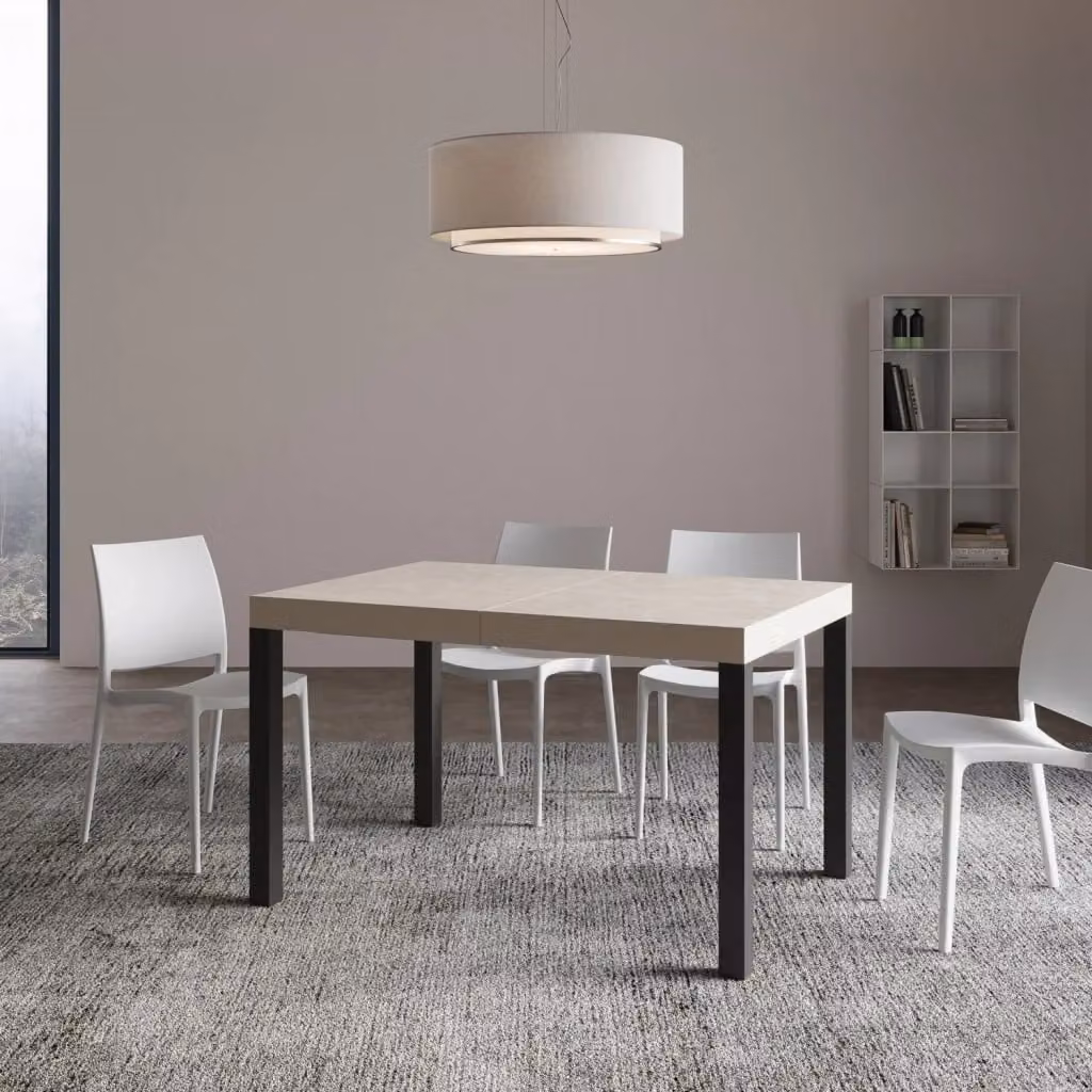 Tavolo allungabile Itamoby EveryX Premium cashmere con gambe antracite L/P/H: 400 x 90 x 77 cm – 2