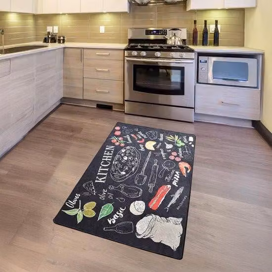 Azomor: tappeto da cucina elegante e funzionale con fondo antiscivolo, per cucina e sala da pranzo, 80 x 120 cm