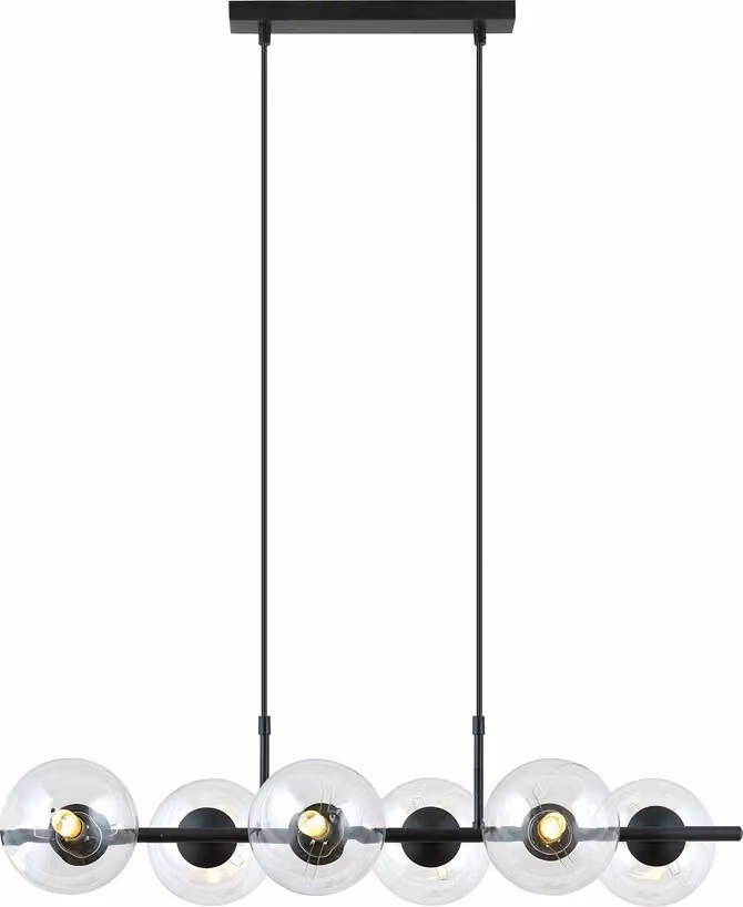 Lampada a sospensione a candelabro RORY 6 TRANSPARENT Emibig 1206/6
